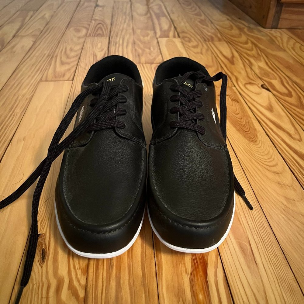 Men's Leather Lacoste Tie Sneakers